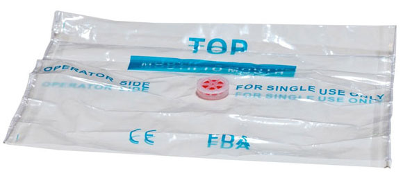 16%O2 CPR Barrier with one-way-valve and ear straps in key chain pouch